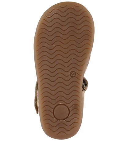 Pom Pom Begyndersandaler - Starter Scallop Velcro - Fog Viola AO