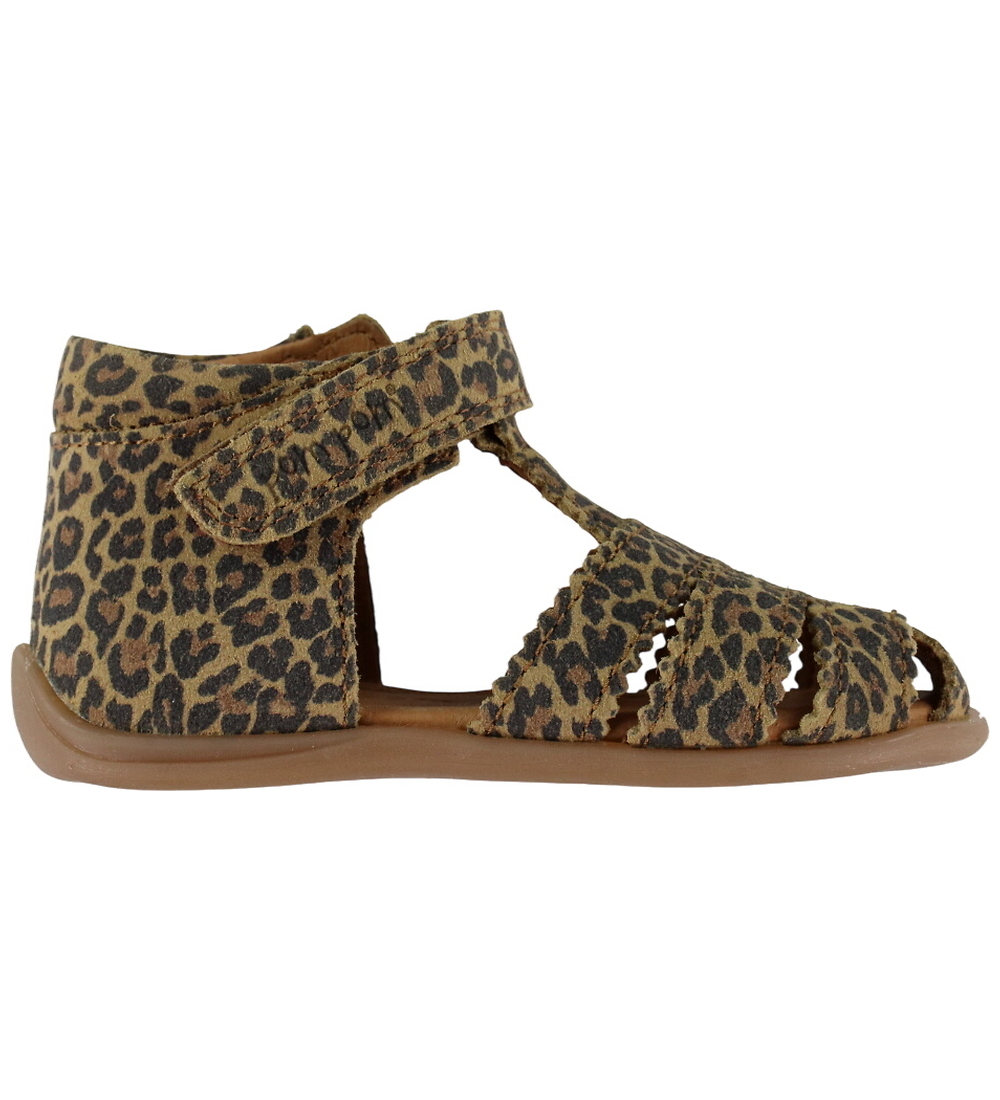 Pom Pom Lauflernsandalen - Starter Scallop Klettband - Leopard - Pom Pom - 23 - Sandalen