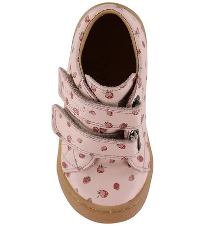 Pom Pom Begyndersko - Dusty Rose Strawberry AOP