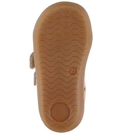 Pom Pom Begyndersko - Dusty Rose Strawberry AOP