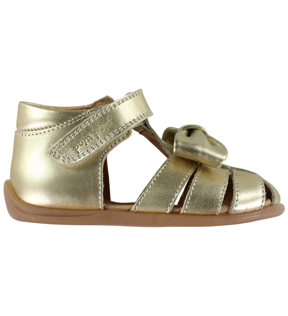 Pom Pom Sandales - Bow Velcro - Pale Gold - Pom Pom - 22 - Sandales 74 €
