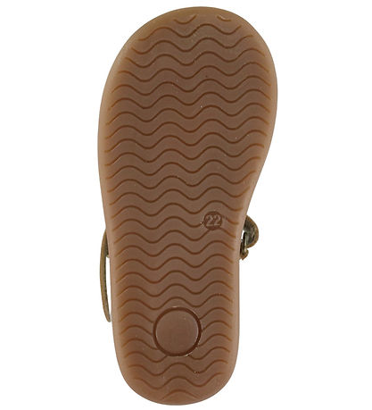 Pom Pom Begyndersandaler - Starters Drops Velcro - Pearl