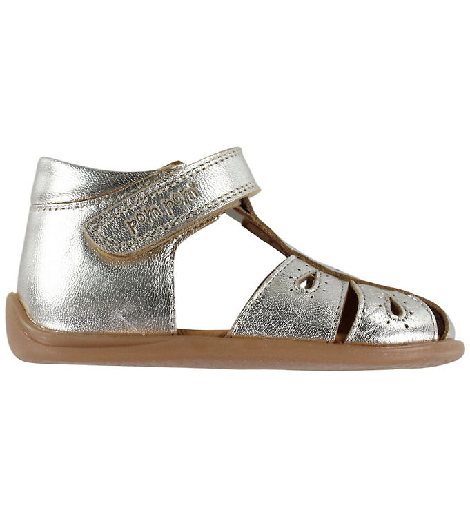 Pom Pom Begyndersandaler – Starters Drops Velcro – Pearl