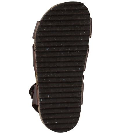 Pom Pom Sandaler - Velcro - Leather Brown