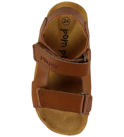 Pom Pom Sandaler - Velcro - Camel