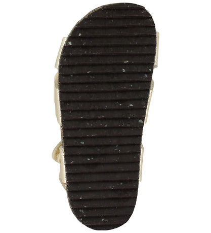 Pom Pom Sandaler - Velcro - Pale Gold