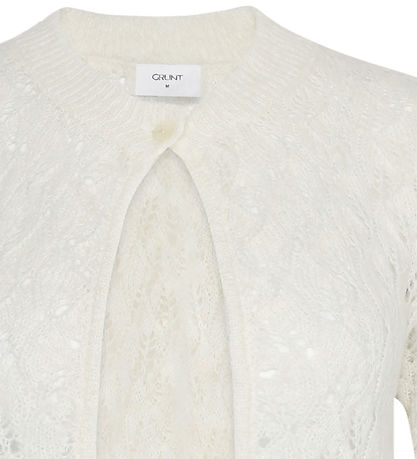 Grunt Cardigan - GrReena - Strik - White