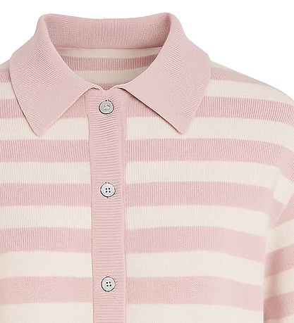 Grunt Cardigan - GrCarla - Strik - Light Red Stripe