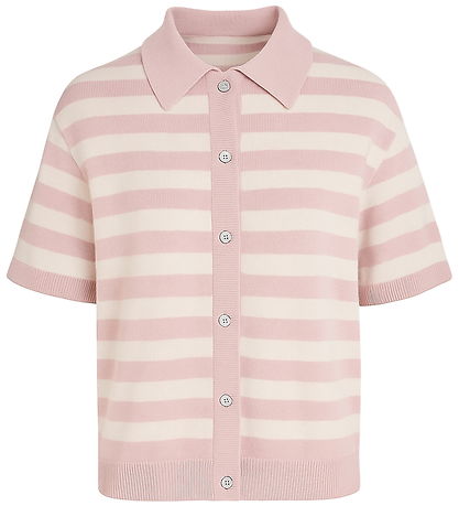 Grunt Cardigan - GrCarla - Strik - Light Red Stripe