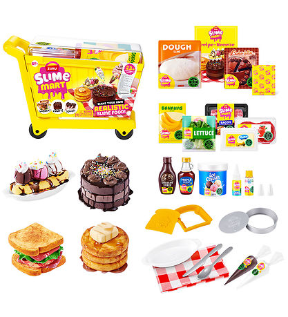 Slime Mart Indkøbsvogn m. Slim - 26 Dele