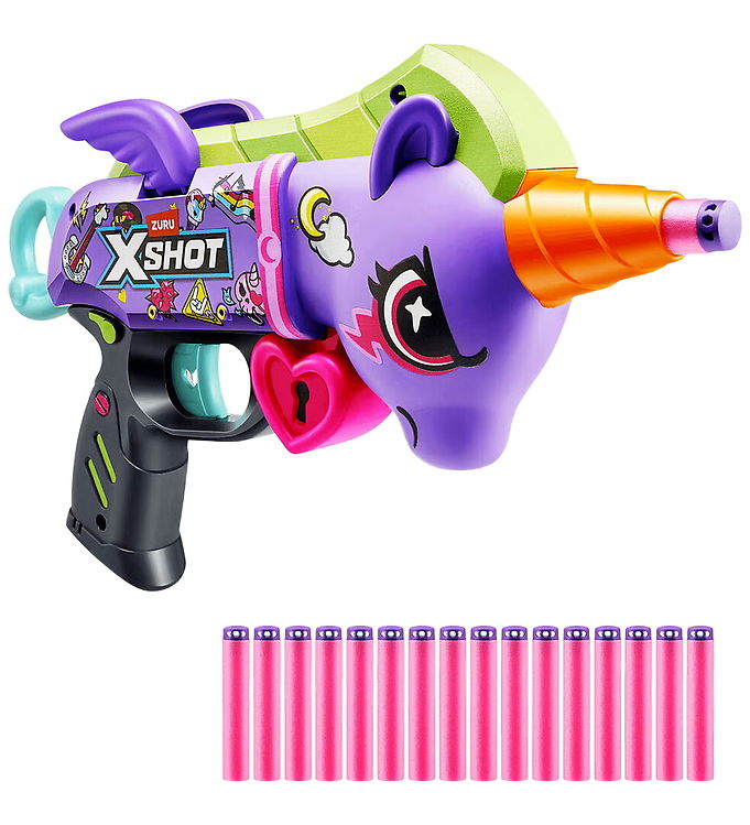 X-SHOT Skumgevær - Blastercorn Dark Unicorn - 16 Darts