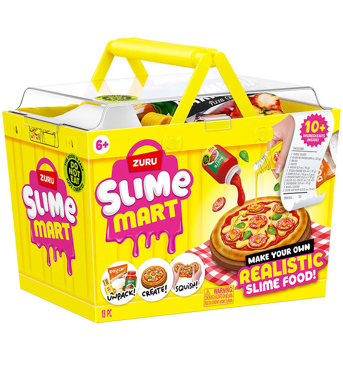 Slime Mart - Small Shopping Basket - Pizza - 13 Dele