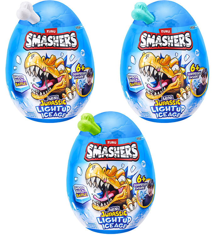 Smashers - Mini Jurassic Light Up - Dino Ice Age Egg - Assortere