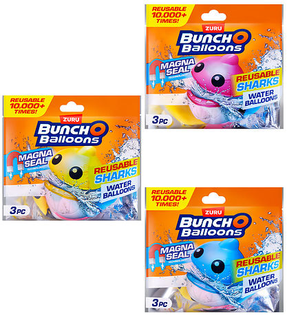 Bunch O Balloons Vandlegetøj - Genbrugelige Vandballoner - Haj -