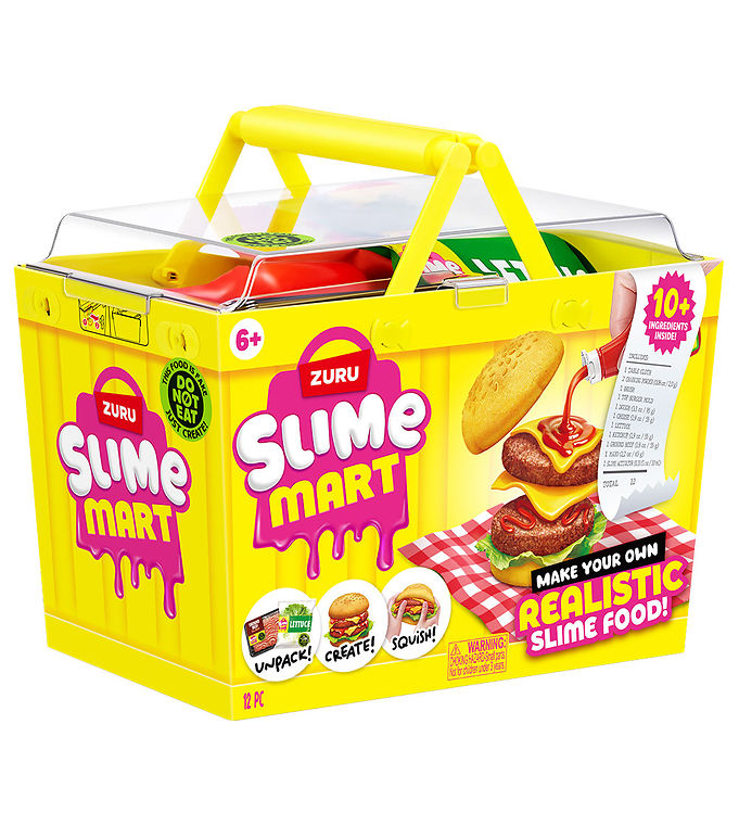 Slime Mart - Small Shopping Basket - Burger - 11 Dele