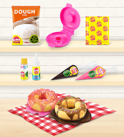 Slime Mart Legetøj - Dessert - Donut - 10 Dele