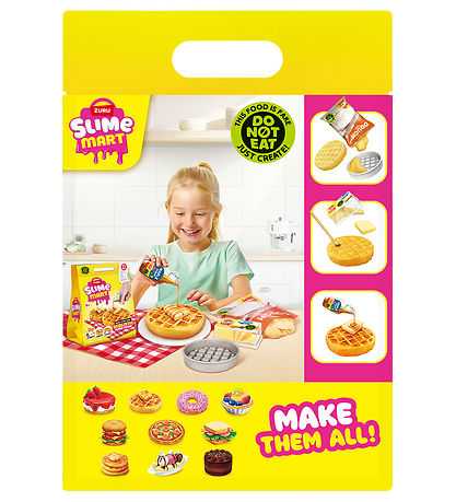 Slime Mart Legetøj - Dessert - Vafler - 9 Dele