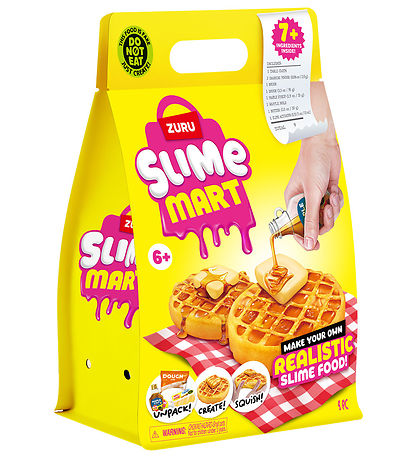 Slime Mart Legetøj - Dessert - Vafler - 9 Dele