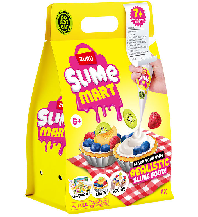 Slime Mart - Small Shopping Bag - Tærte - 10 Dele