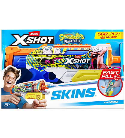 X-SHOT Vandgevær - Svampebob - Hyperload - Fast-Fill