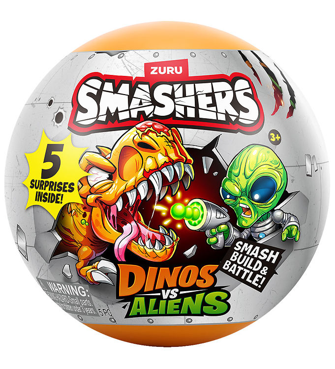 Smashers Kugle m. Overraskelse - Dino vs Aliens Planet