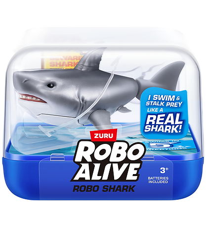 Robo Alive Badelegetøj - Robo Shark - Grå