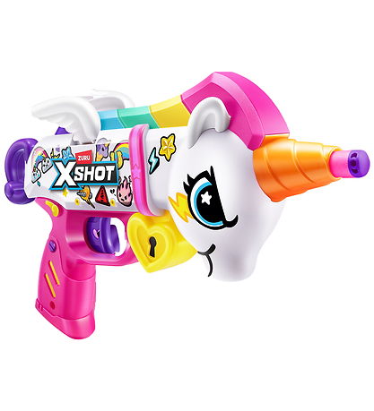 X-SHOT Skumgevær - 2-pak - Blastercorn - Unicorn - 32 Darts