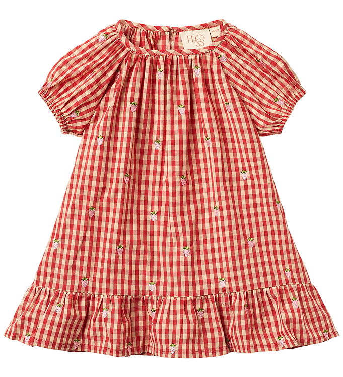 Flöss Kjole - Molly - Red/Pink Berry Gingham