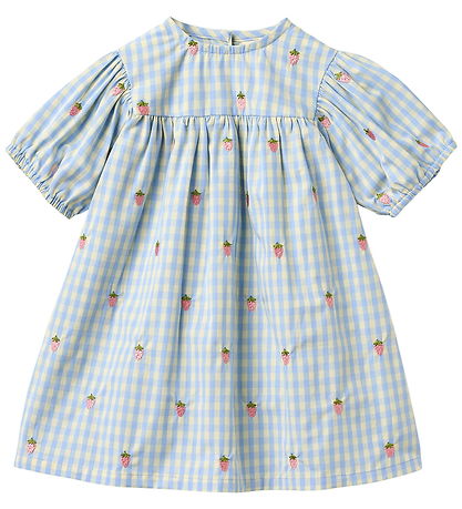Flöss Kjole - Mille - Sky Berry Gingham
