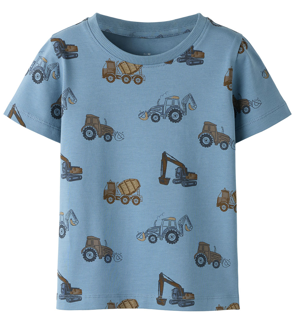 Name It T-Shirt - NmmFinnian - Spring See/Maschinen - Name It - 2 Jahre (92) - T-Shirts