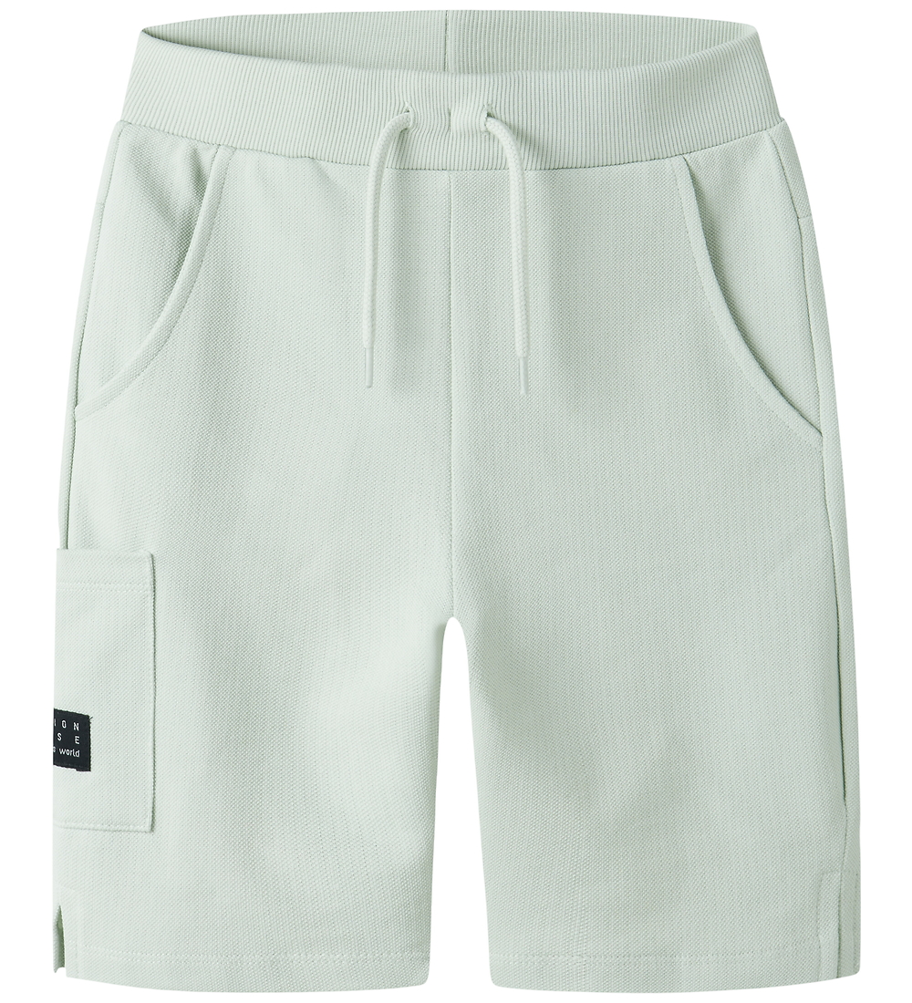 Name It Shorts - Piqué - NkmVivasse - Pale Aqua - Name It - 9 Jahre (134) - Shorts