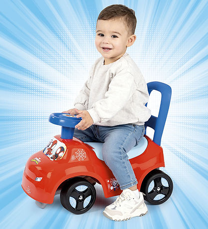 Smoby Gåvogn - Auto Ride On - Spidey