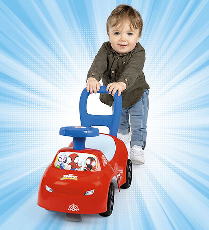 Smoby Gåvogn - Auto Ride On - Spidey