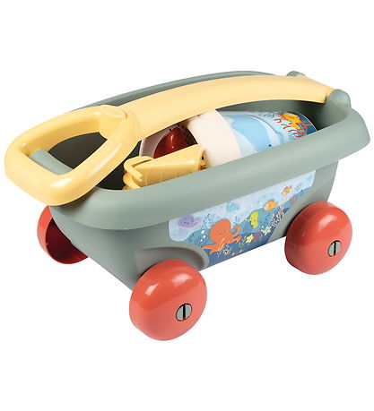 Smoby Trækvogn - Smoby Life Garnished Beach Cart