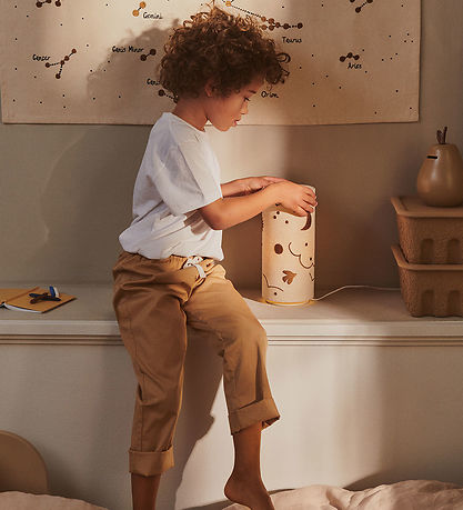 Ferm Living Lampe - Skye Table Lamp - Natural/Bronze