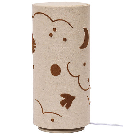 Ferm Living Lampe - Skye Table Lamp - Natural/Bronze