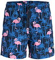 Jack & Jones Badeshorts - JpstMaui - AOP - Navy Blazer
