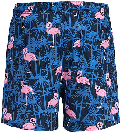 Jack & Jones Badeshorts - JpstMaui - AOP - Navy Blazer