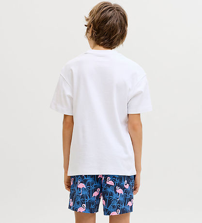 Jack & Jones Badeshorts - JpstMaui - AOP - Navy Blazer