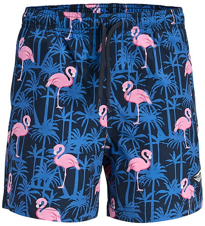 Jack & Jones Badeshorts - JpstMaui - AOP - Navy Blazer