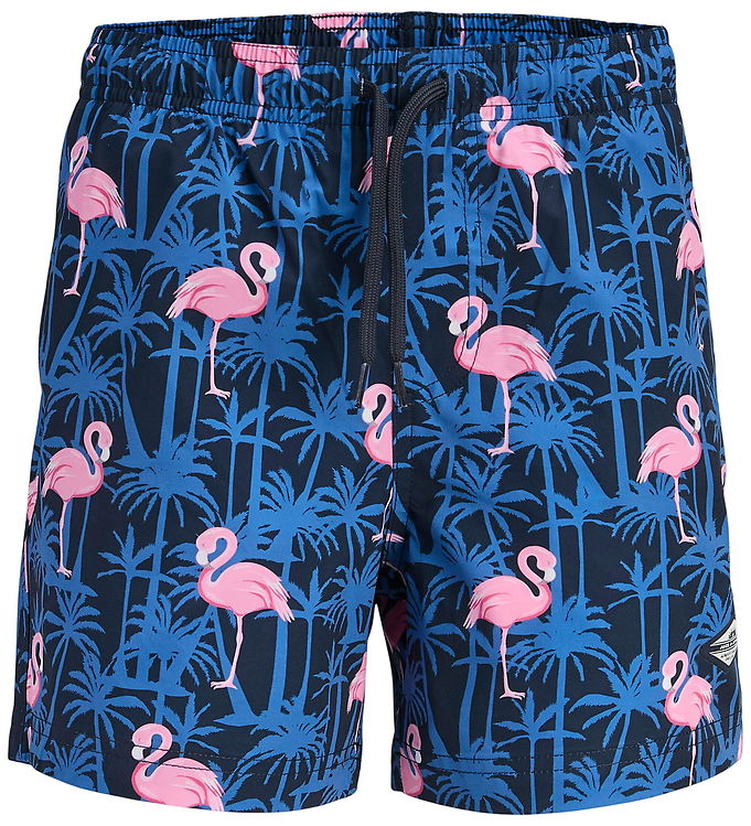 Jack & Jones Badeshorts - JpstMaui - AOP - Navy Blazer