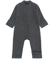 Mikk-Line Fleecedragt - Anthracite Melange