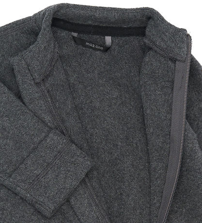 Mikk-Line Fleecedragt - Anthracite Melange