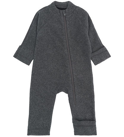 Mikk-Line Fleecedragt - Anthracite Melange