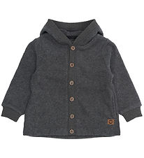 Mikk-Line Fleecetrøje - Anthracite Melange