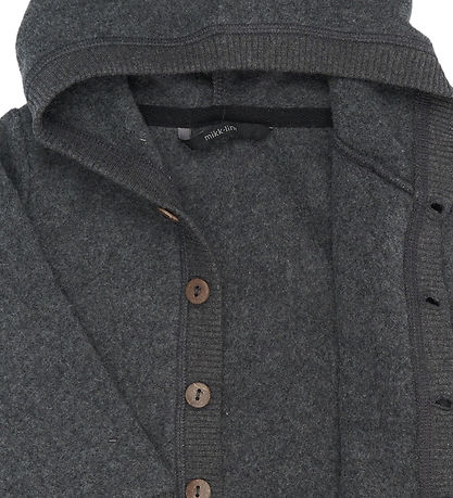Mikk-Line Fleecetrøje - Anthracite Melange