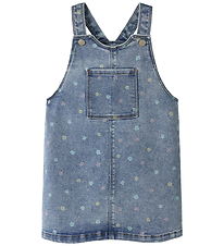 Name It Denimkjole - NmfRosa - Medium Blue Denim/Flower