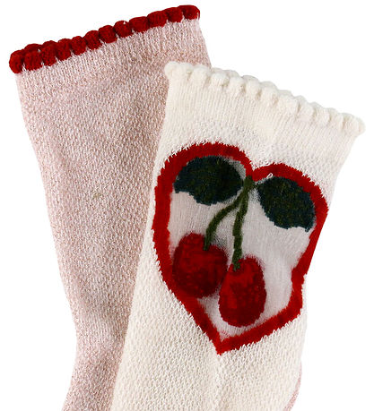 Konges Sløjd Strømper - 2-Pak - Cherry/Rose