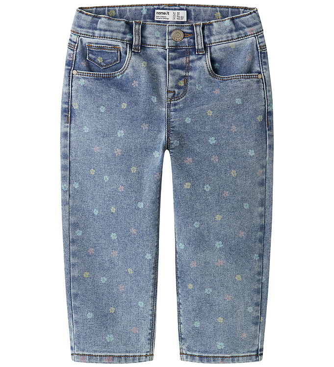 Name It Bella - Pige Mom Jeans - Blå - 98