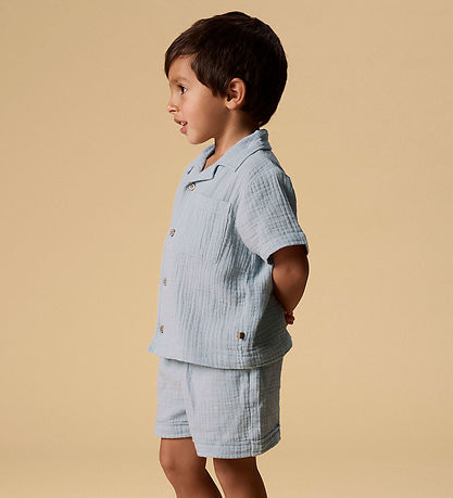 Lil Atelier Skjorte - NmmFulina - Zen Blue